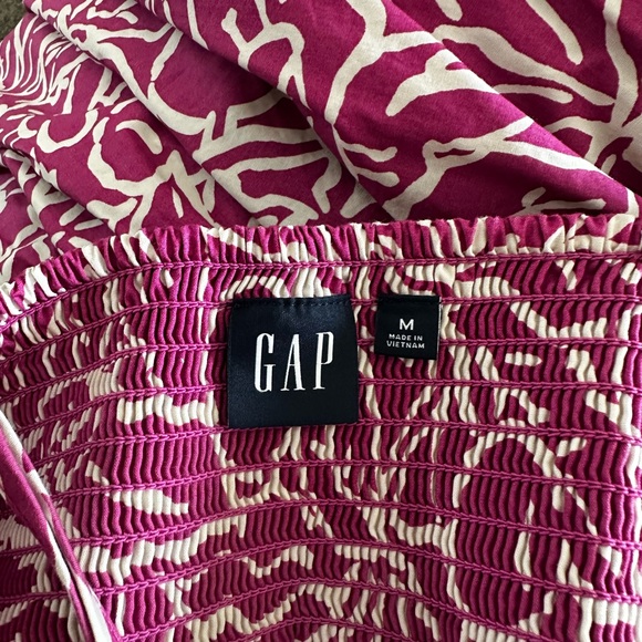 GAP maxi dress pink and white with pockets - Picture 5 of 6